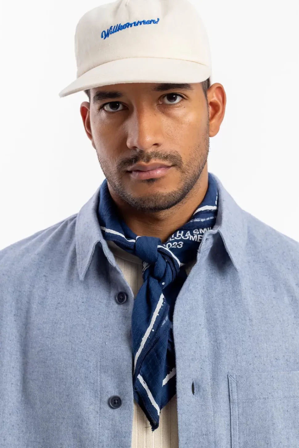 Hemd Bio Baumwolle - Denim Blau