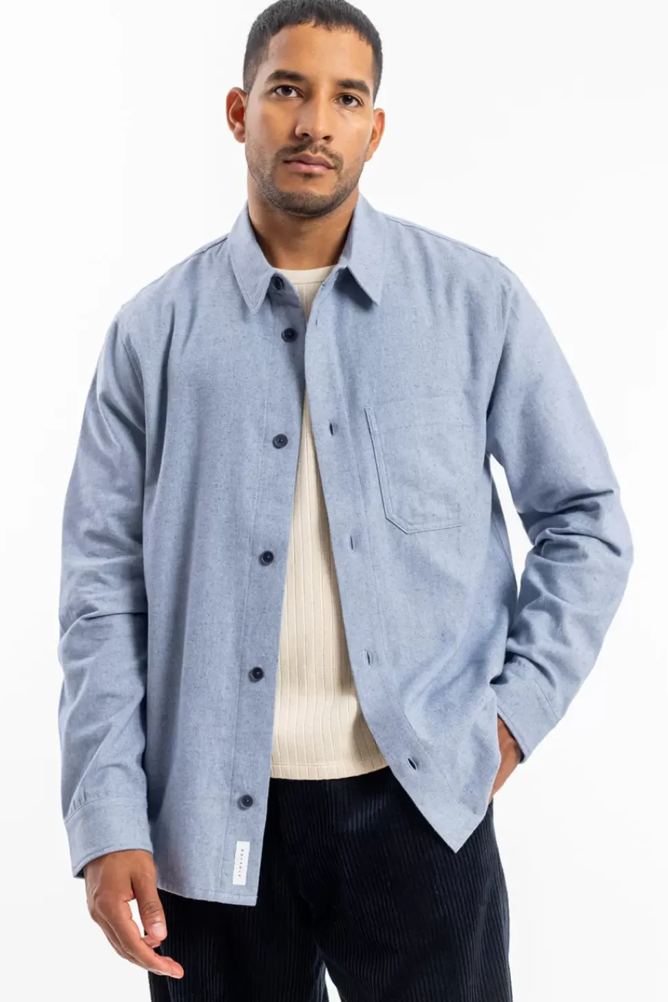 Hemd Bio Baumwolle - Denim Blau