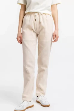 Hose Aus Strukturierter Bio-Baumwolle Creme