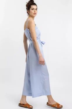 Jumpsuit Aus Lyocell Hellblau