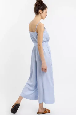Jumpsuit Aus Lyocell Hellblau