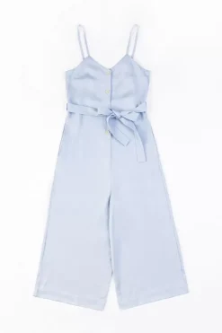 Jumpsuit Aus Lyocell Hellblau