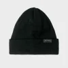Klassische Mutze Merino Fein - Schwarz