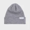 Klassische Mutze Merino Fein - Grau