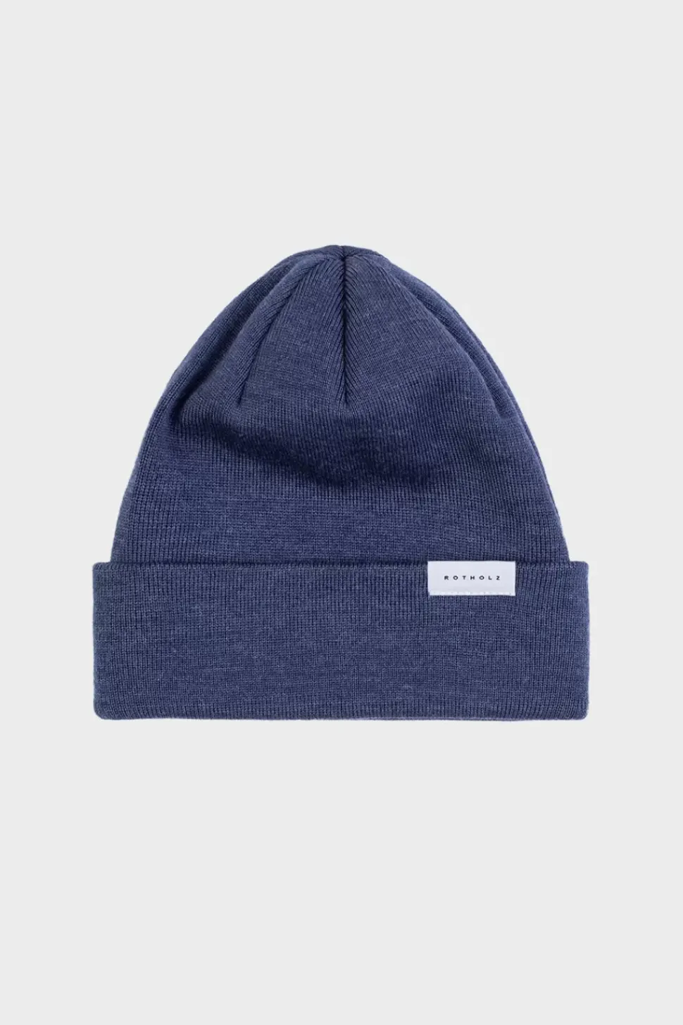 Klassische Mutze Merino Fein - Blau