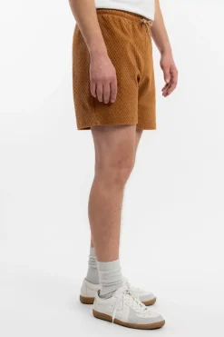 Kurze Frottee Hose Bio Baumwolle - Karamell