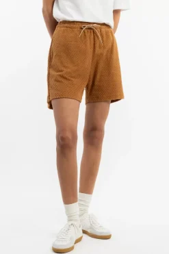 Kurze Frottee Hose Bio Baumwolle - Karamell