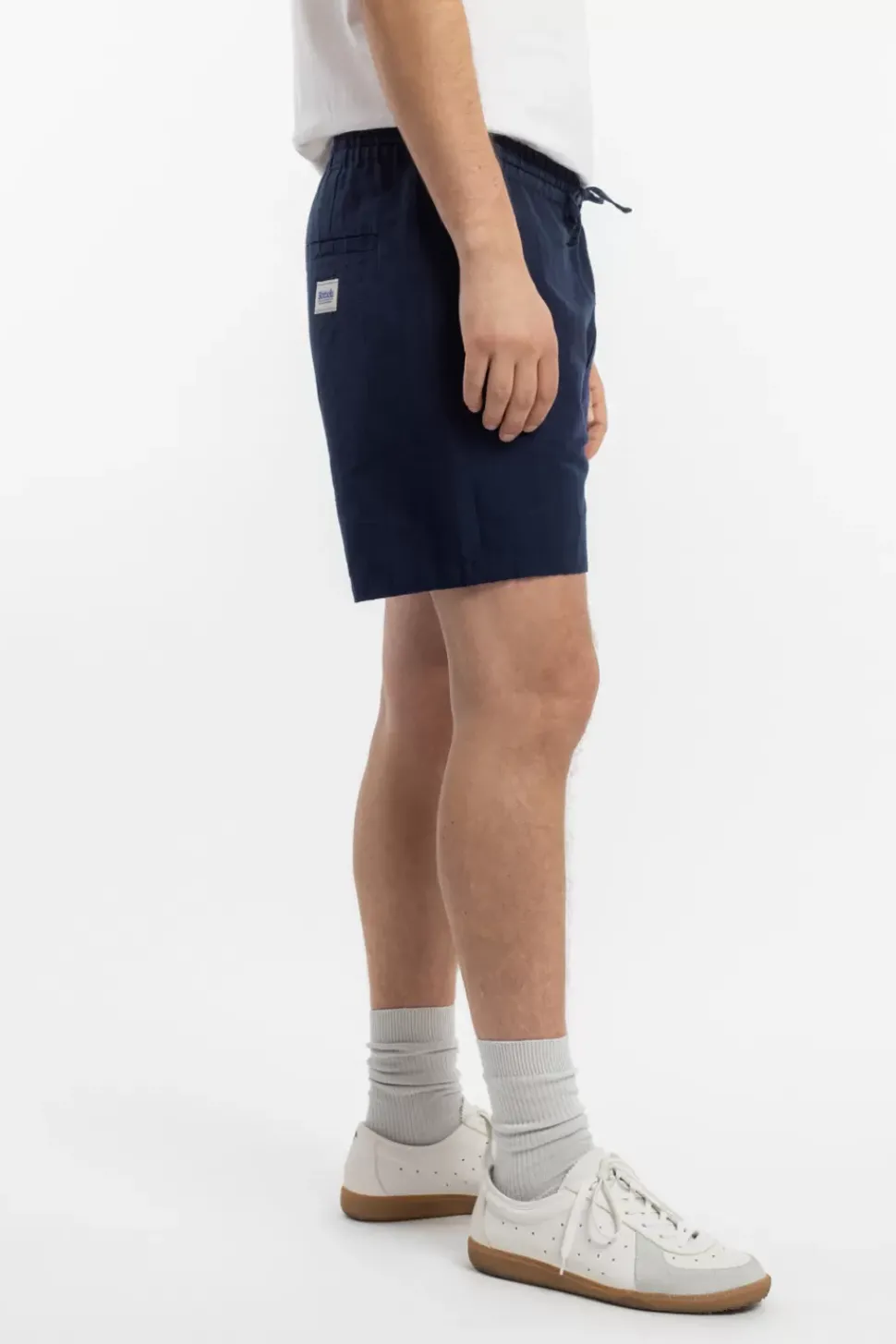 Kurze Hose Leinen Mix - Dunkelblau