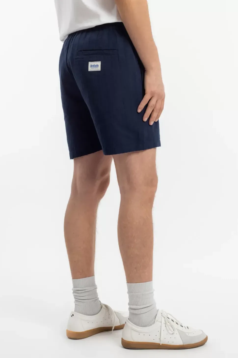 Kurze Hose Leinen Mix - Dunkelblau