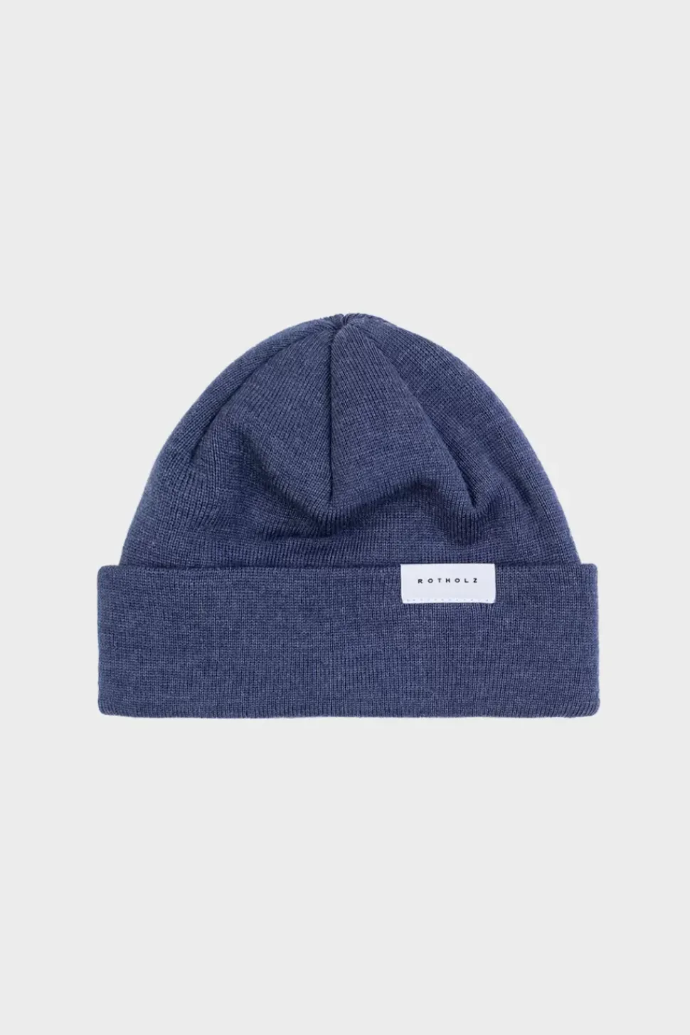 Kurze Mutze Merino Fein - Blau