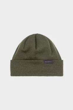 Kurze Mutze Merino Fein - Olive