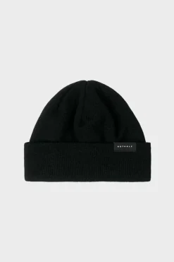 Kurze Mutze Merino Fein - Schwarz