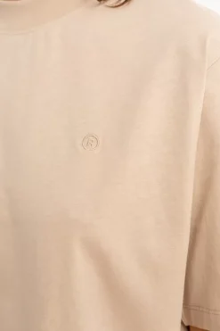 Kurzes T-Shirt Aus Bio-Baumwolle Beige