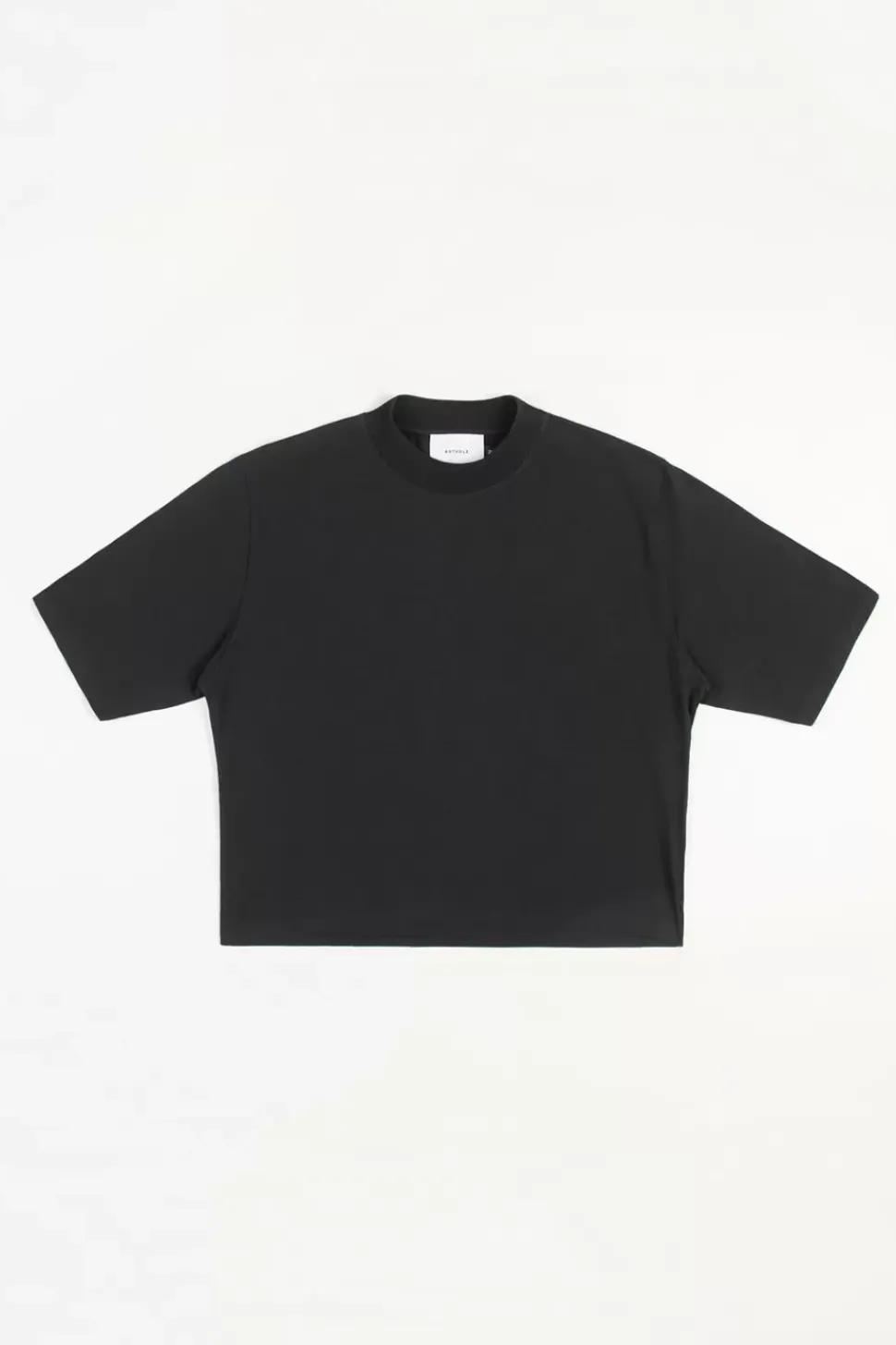 Kurzes T-Shirt Bio Baumwolle - Schwarz