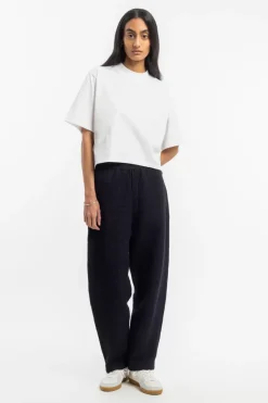 Kurzes T-Shirt Bio Baumwolle - Weis