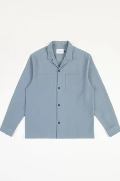 Langarmhemd Bio Baumwolle - Blau