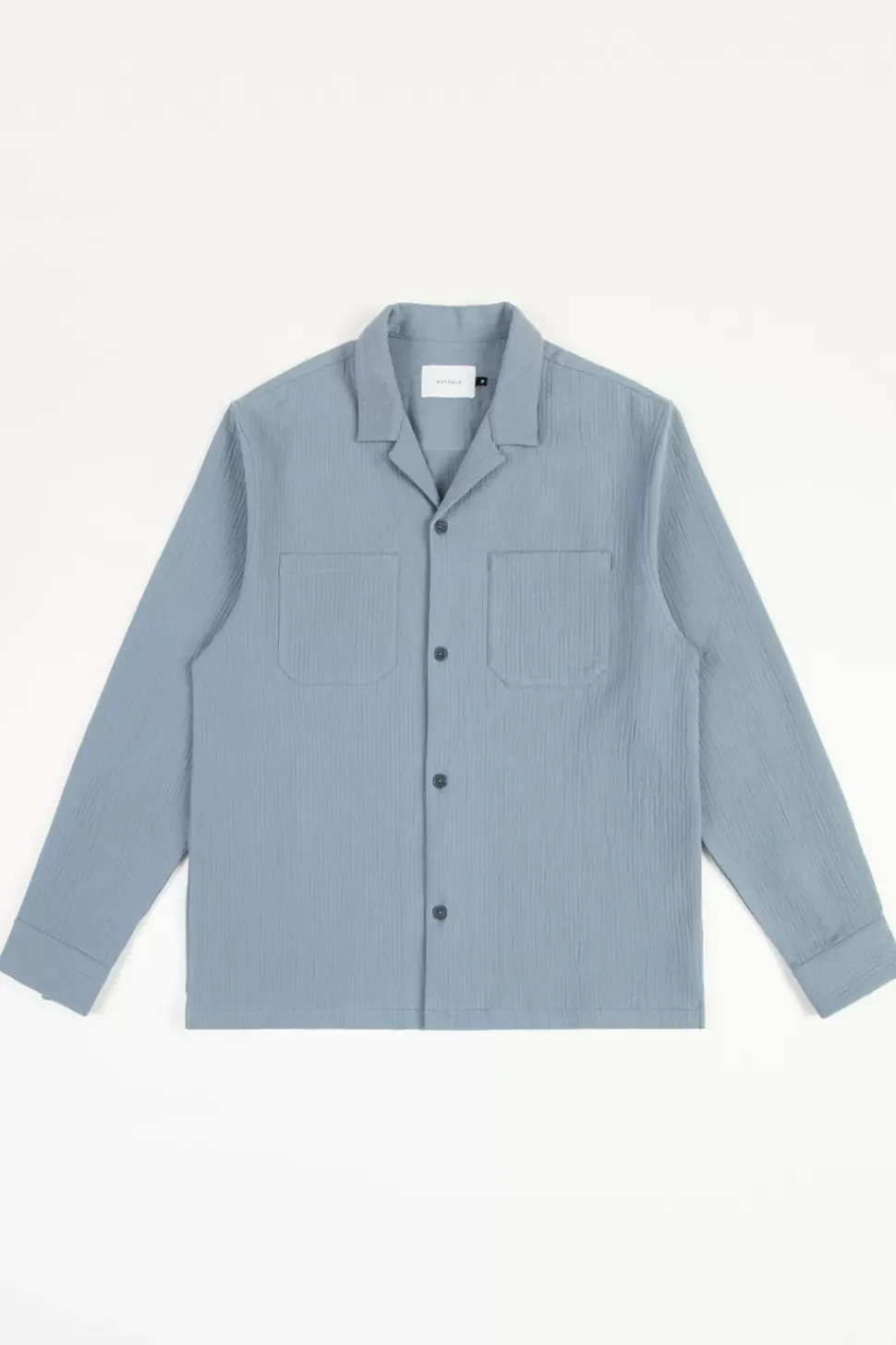 Langarmhemd Bio Baumwolle - Blau