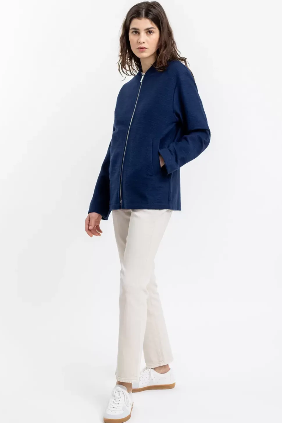 Leichte Bomberjacke Blau