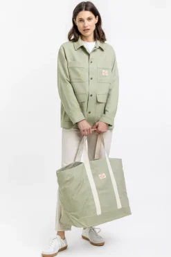 Leichte Jacke Aus Bio Canvas Grun Kariert