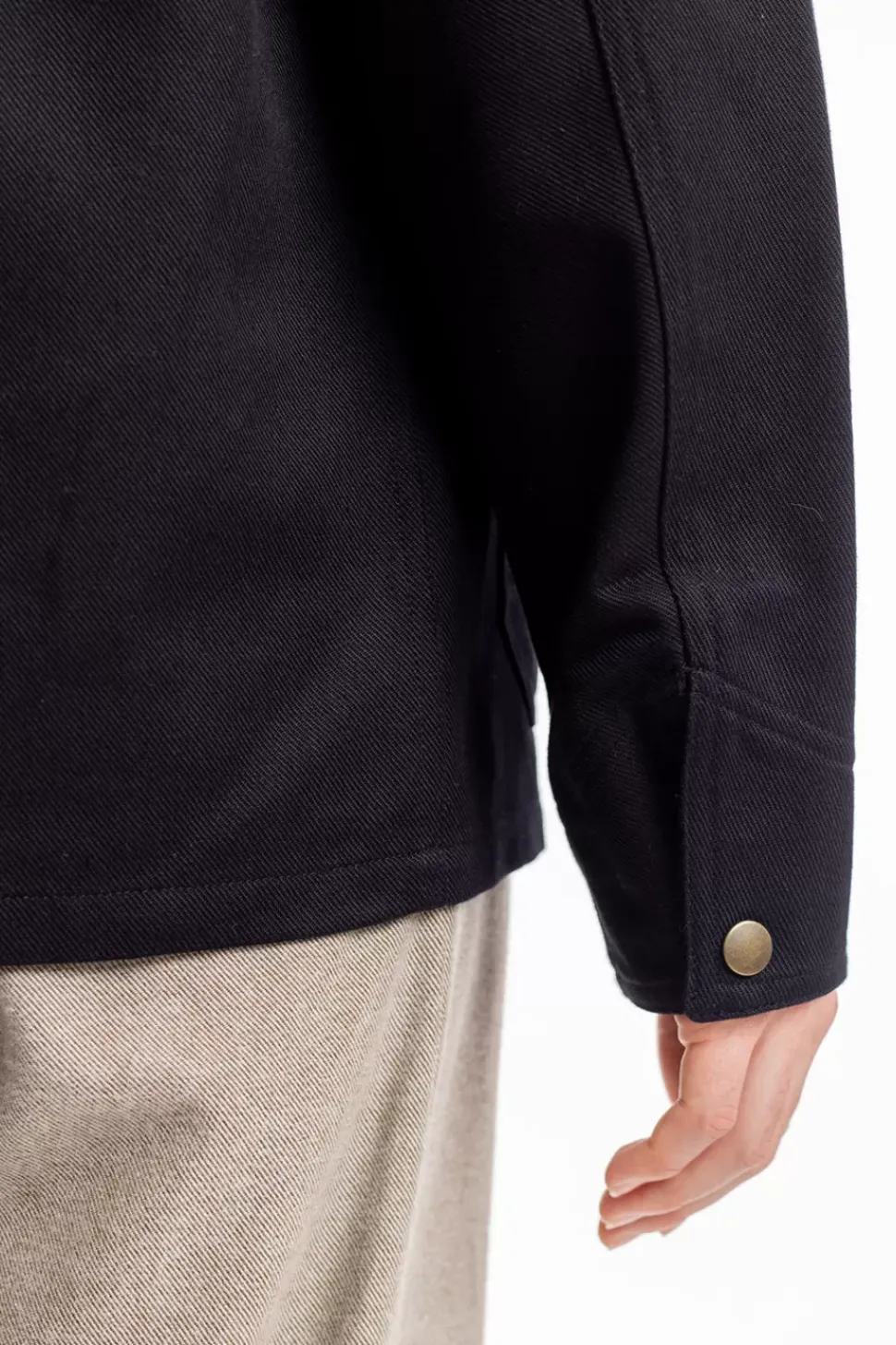Leichte Jacke Bio Baumwolle - Schwarz