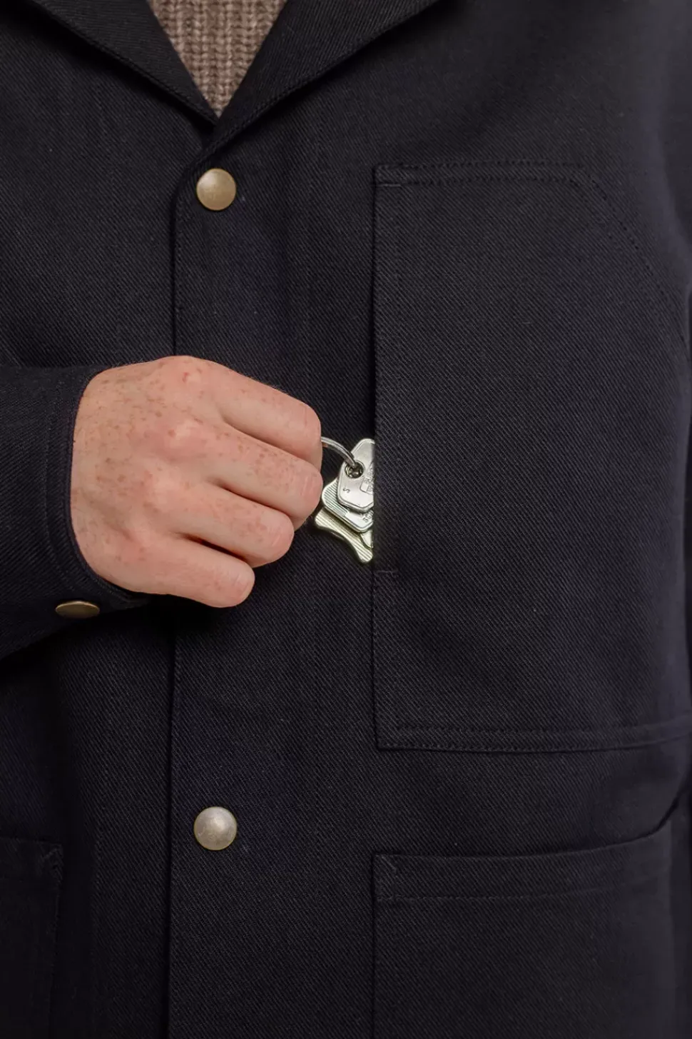 Leichte Jacke Bio Baumwolle - Schwarz