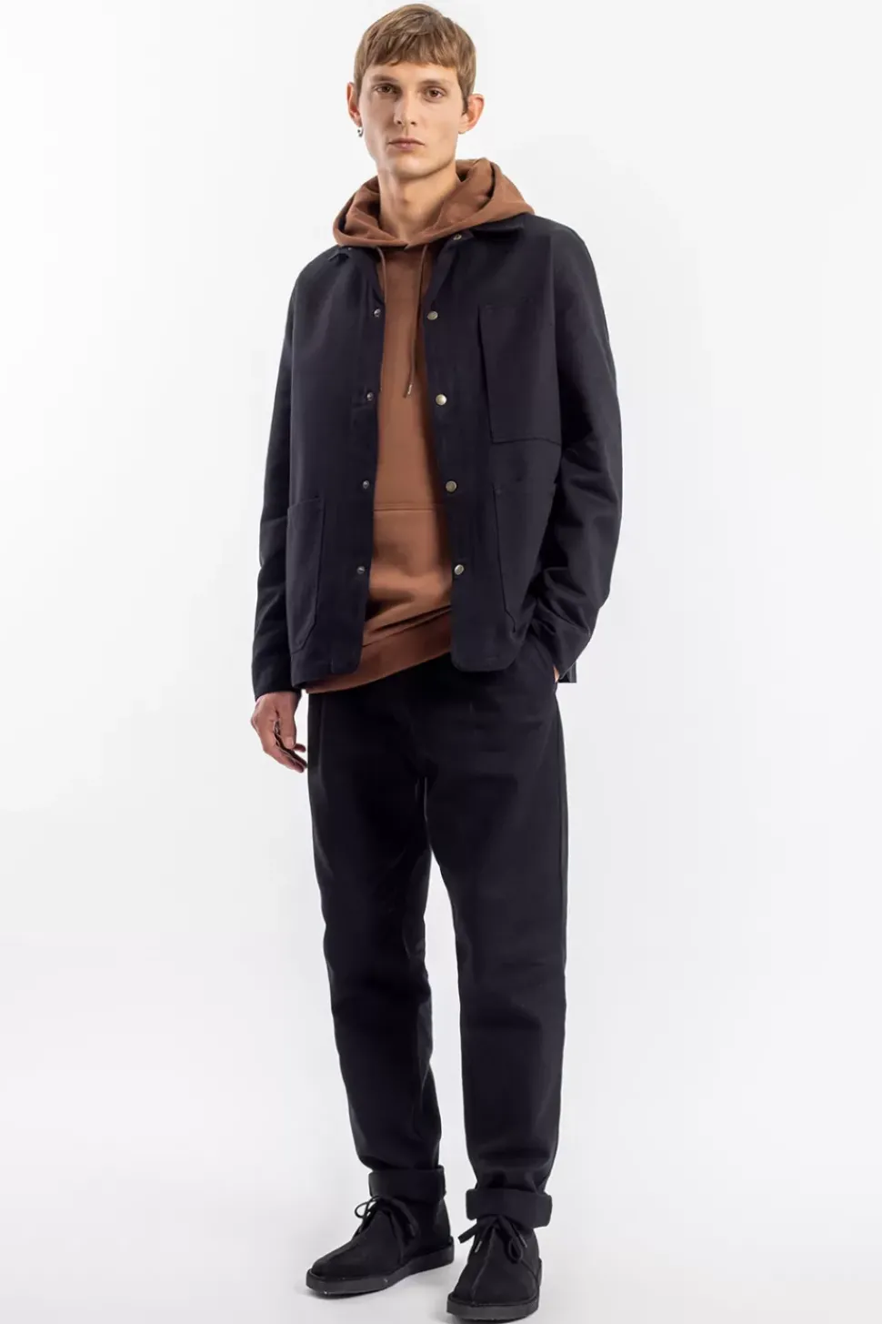Leichte Jacke Bio Baumwolle - Schwarz