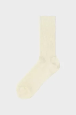 Leichte Socken Schurwolle - Weis