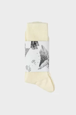 Leichte Socken Schurwolle - Weis