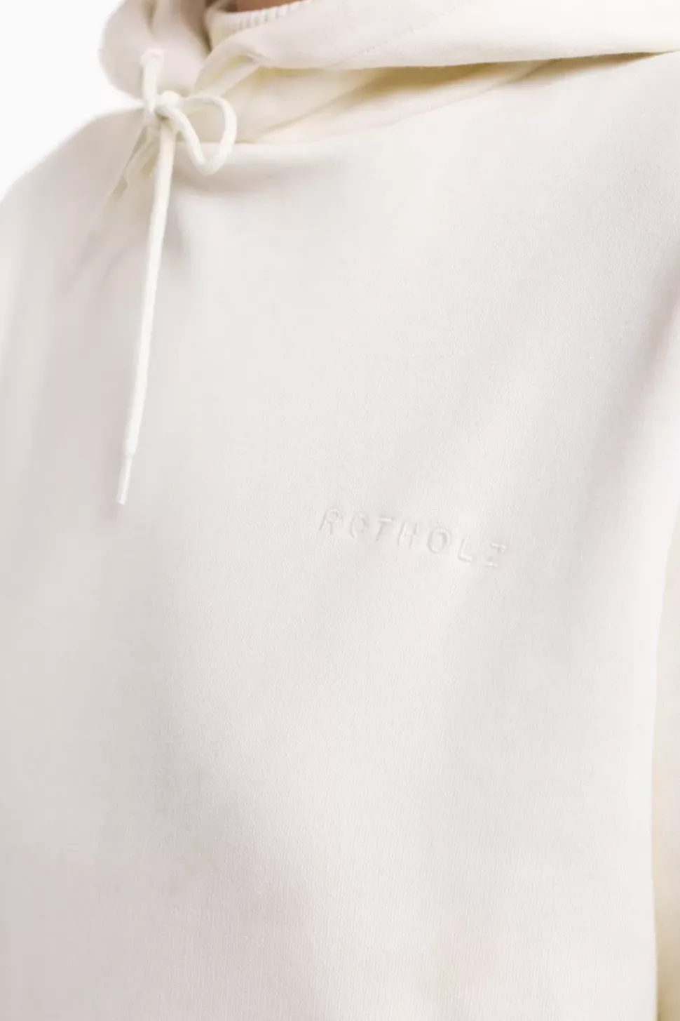 Logo Hoodie Aus Bio-Baumwolle Weis