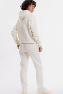 Logo Hoodie Aus Bio-Baumwolle Weis