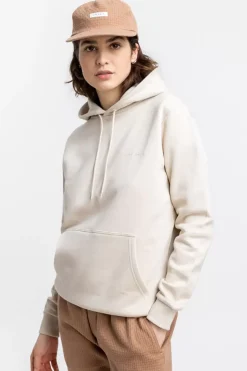 Logo Hoodie Aus Bio-Baumwolle Creme