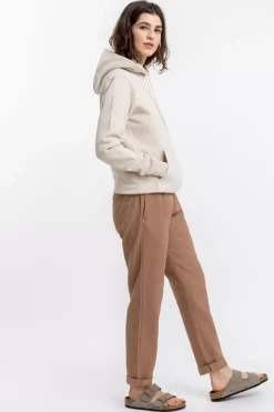 Logo Hoodie Aus Bio-Baumwolle Creme