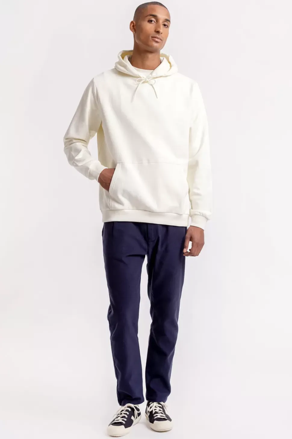 Logo Hoodie Aus Bio-Baumwolle Weis