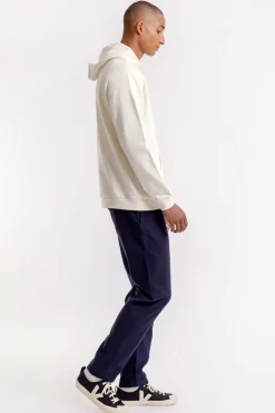 Logo Hoodie Aus Bio-Baumwolle Weis