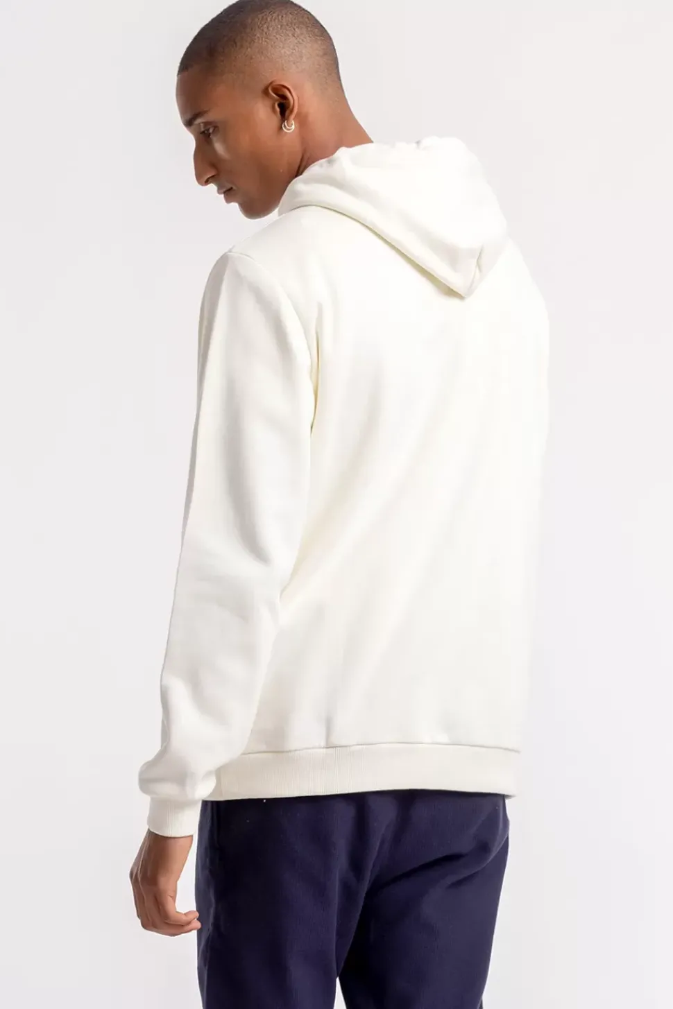 Logo Hoodie Aus Bio-Baumwolle Weis