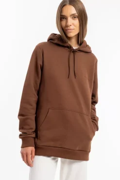 Logo Hoodie Bio Baumwolle - Braun