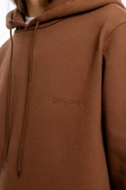 Logo Hoodie Bio Baumwolle - Braun