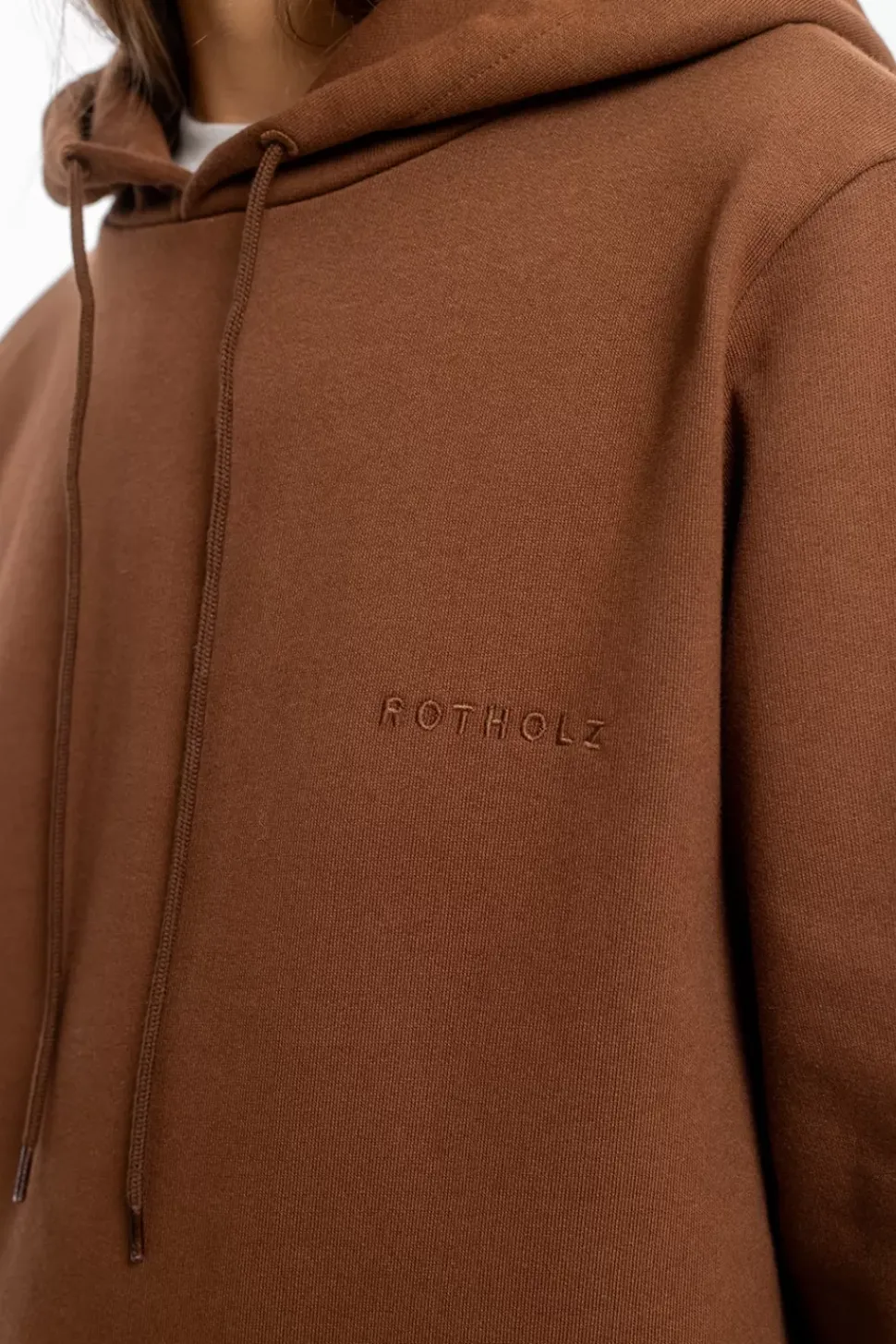 Logo Hoodie Bio Baumwolle - Braun