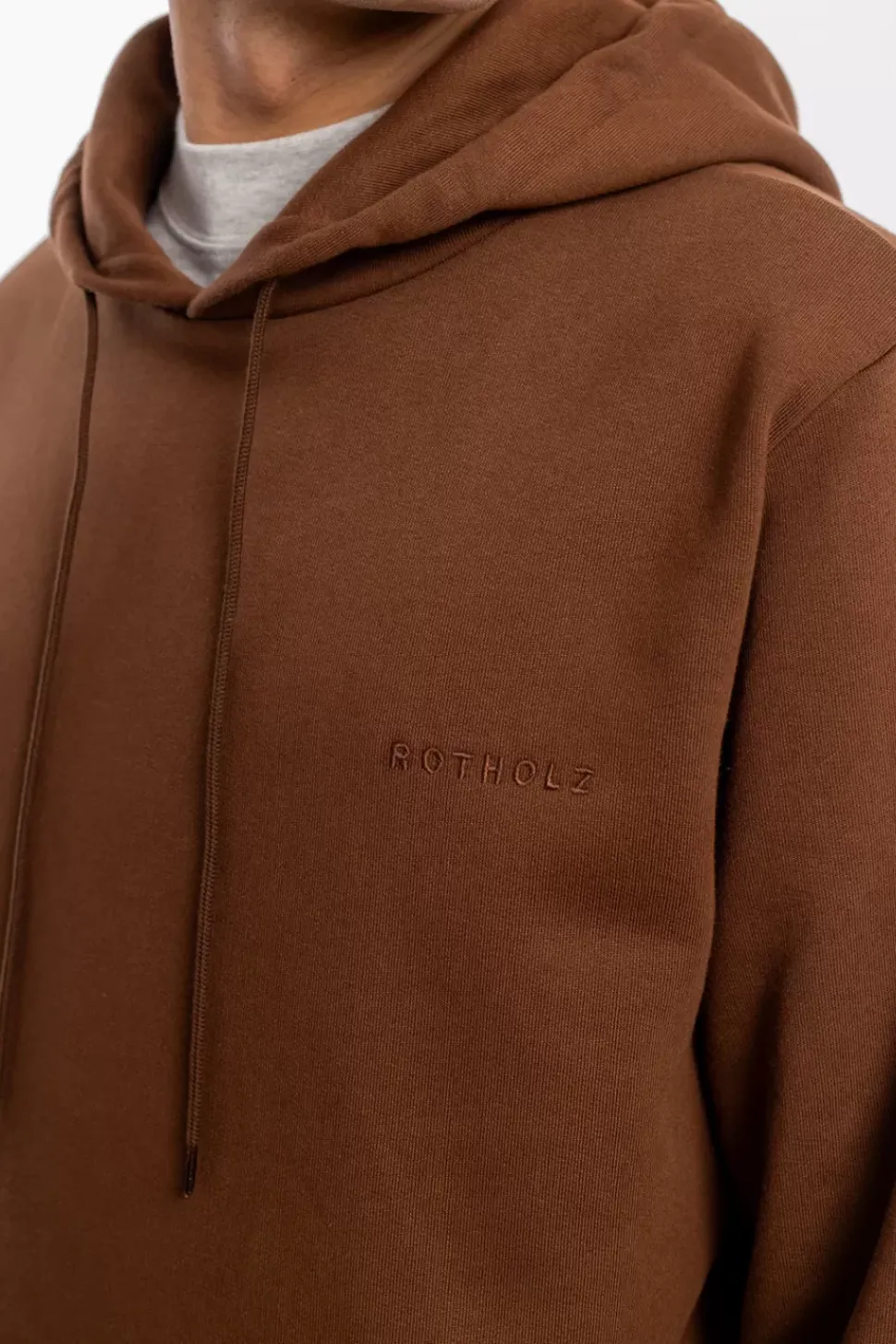 Logo Hoodie Bio Baumwolle - Braun
