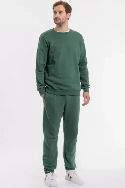 Logo Sweatpants Aus Bio-Baumwolle Grun