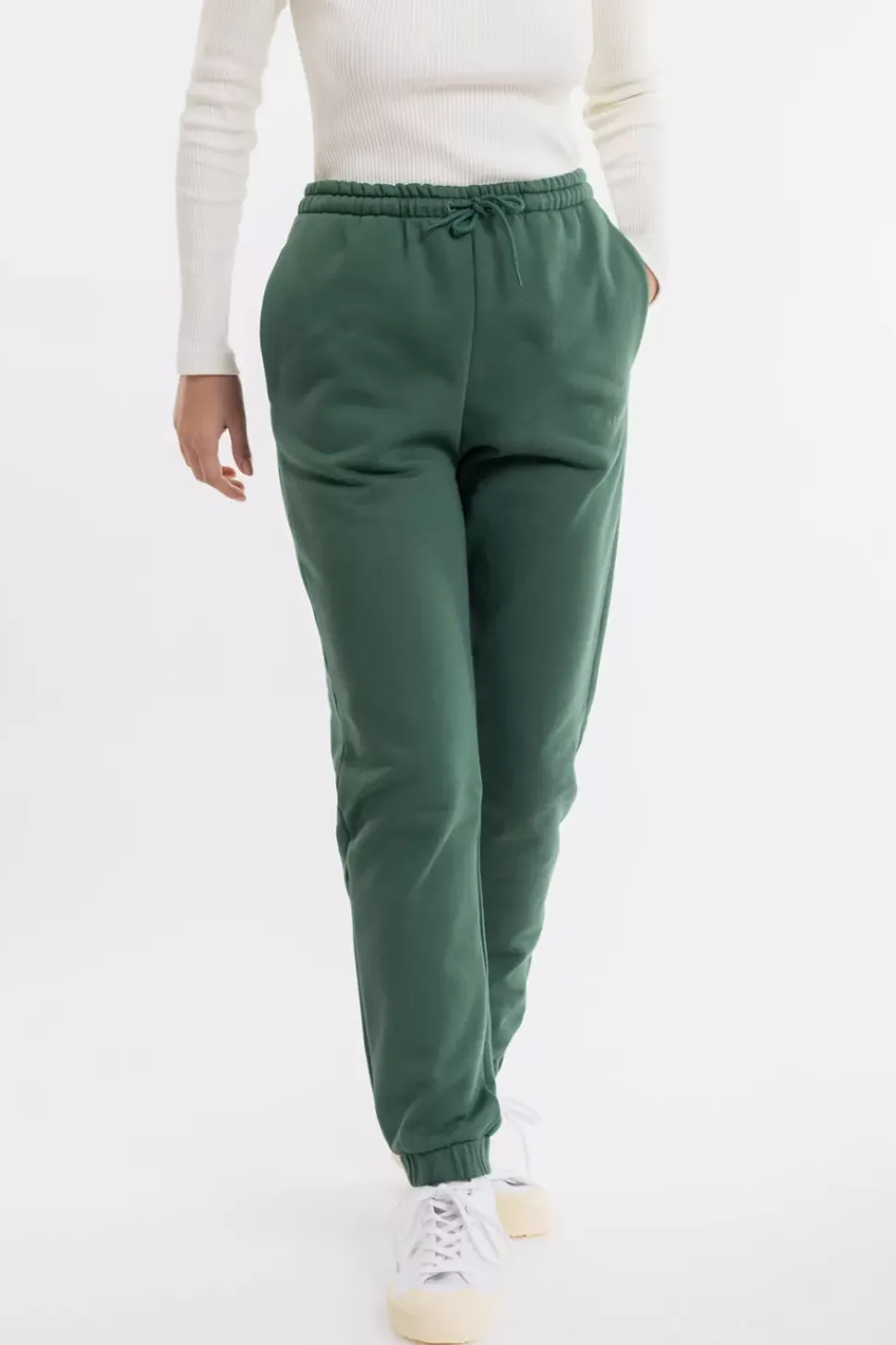 Logo Sweatpants Aus Bio-Baumwolle Grun