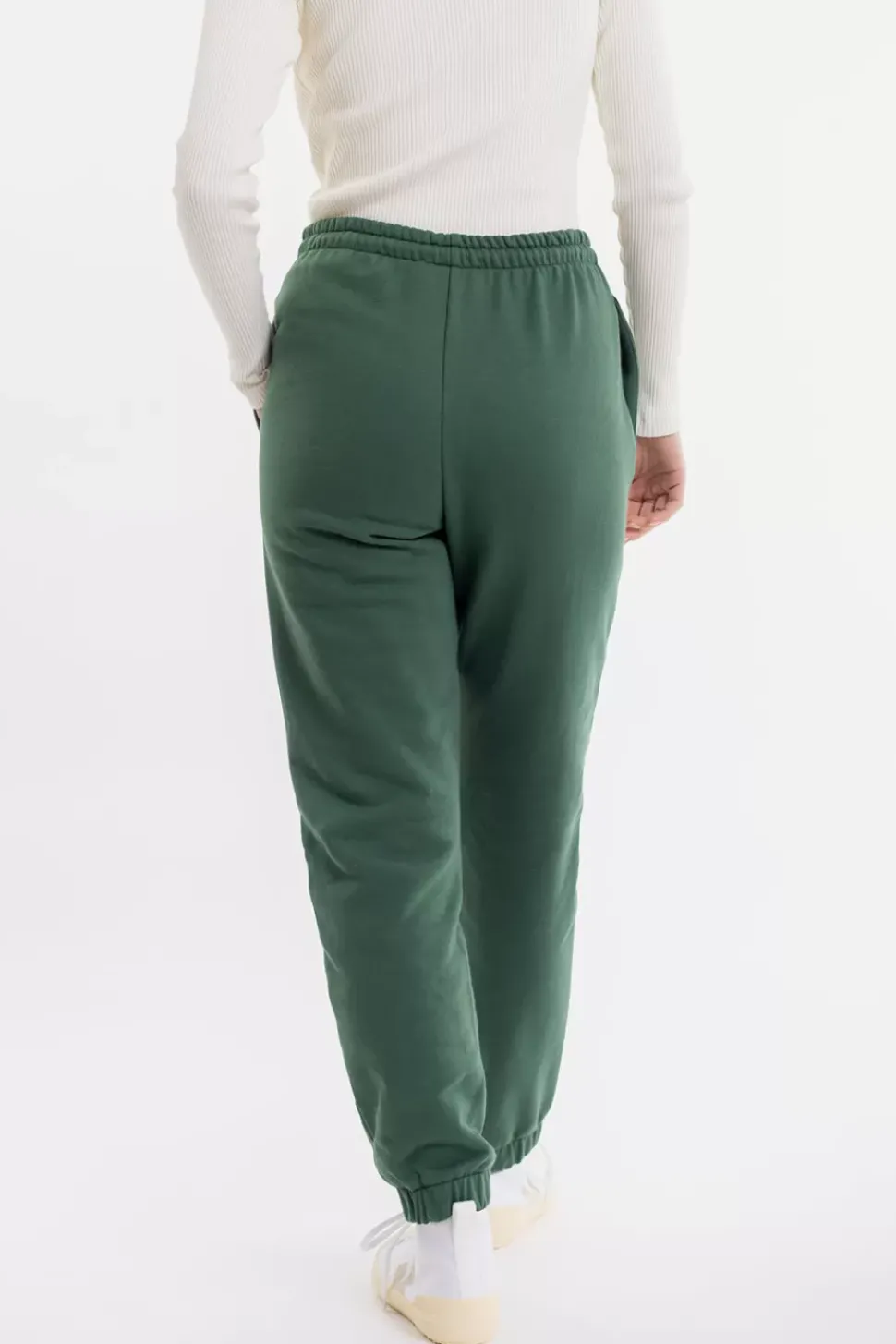 Logo Sweatpants Aus Bio-Baumwolle Grun