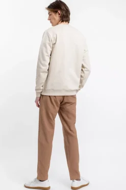 Logo Sweatshirt Aus Bio-Baumwolle Creme