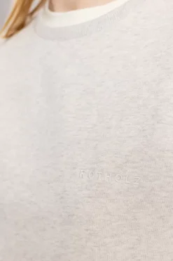 Logo Sweatshirt Bio Baumwolle - Grau