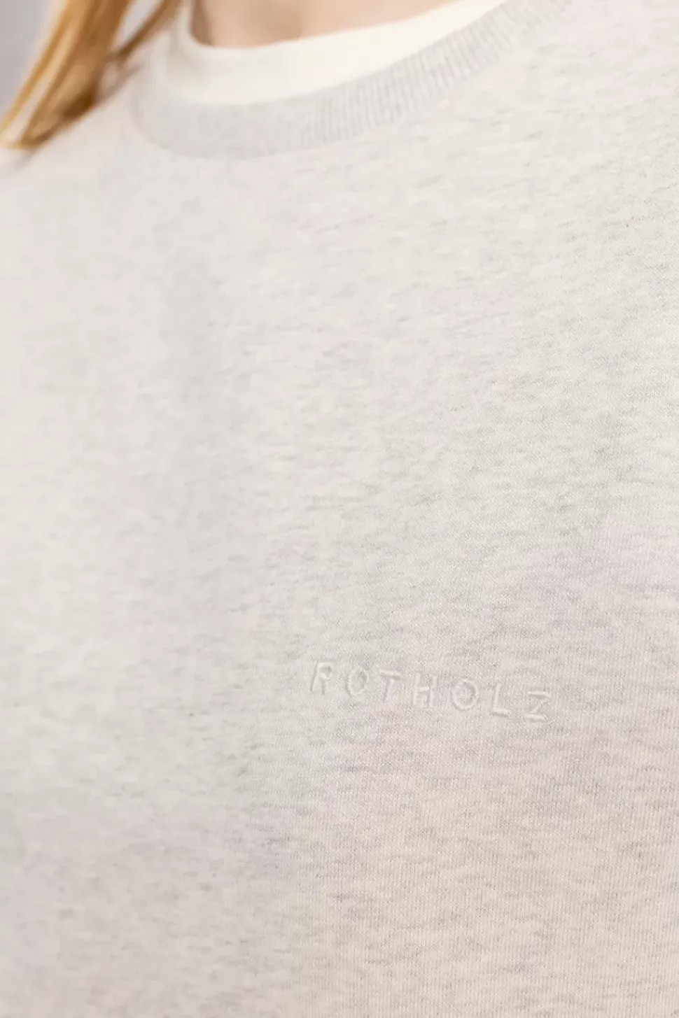 Logo Sweatshirt Bio Baumwolle - Grau