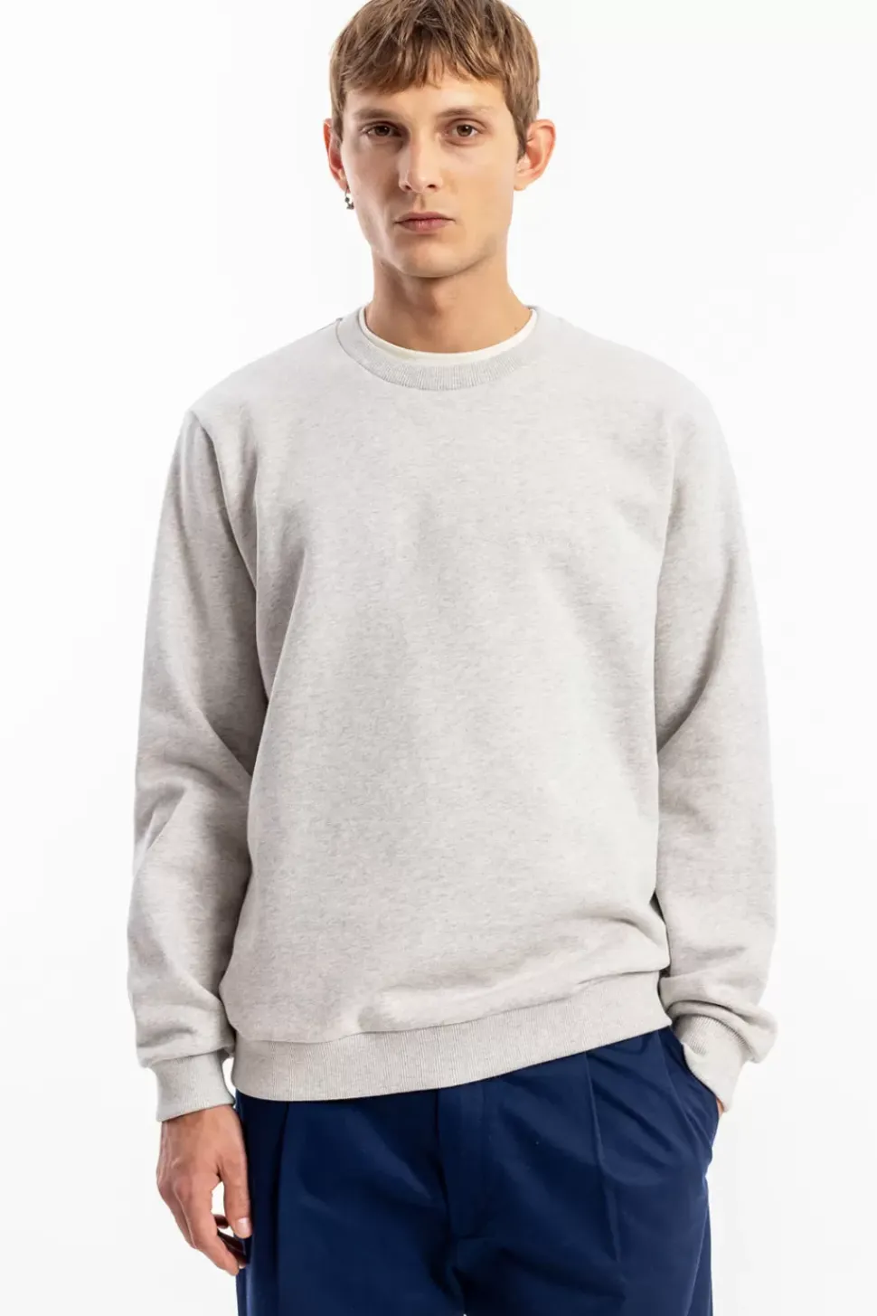 Logo Sweatshirt Bio Baumwolle - Grau