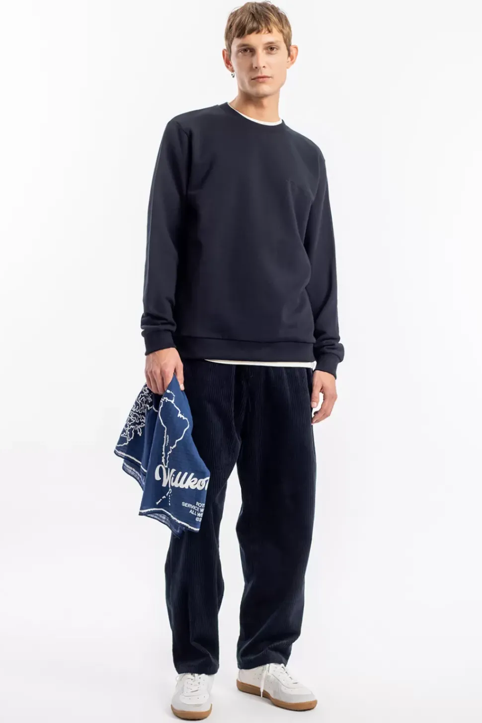 Logo Sweatshirt Bio Baumwolle - Schwarz