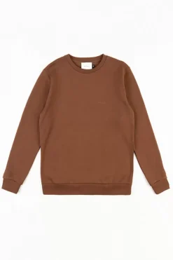 Logo Sweatshirt Bio Baumwolle - Braun