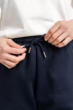 Logo Sweatshorts Aus Bio-Baumwolle Schwarz