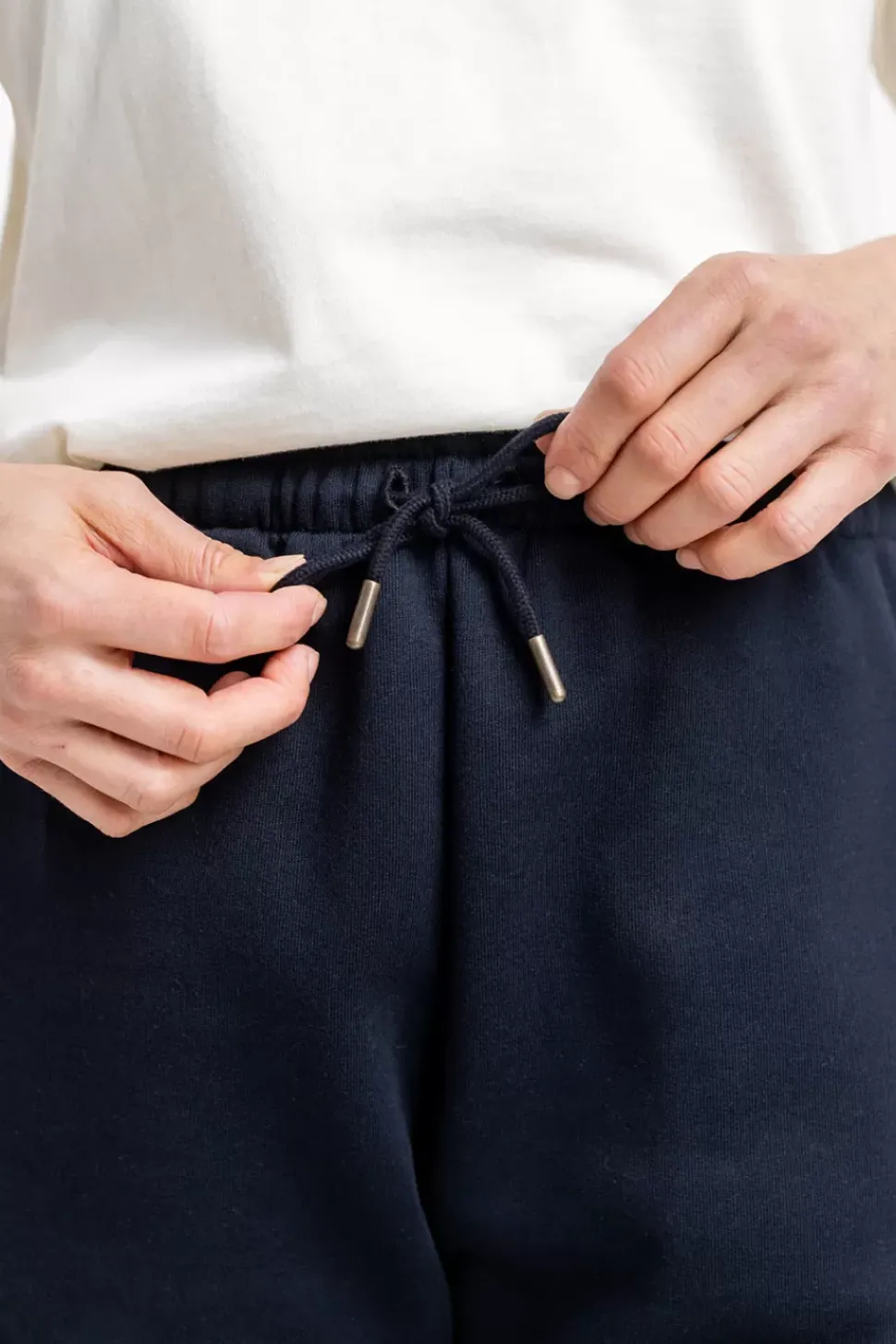 Logo Sweatshorts Aus Bio-Baumwolle Schwarz